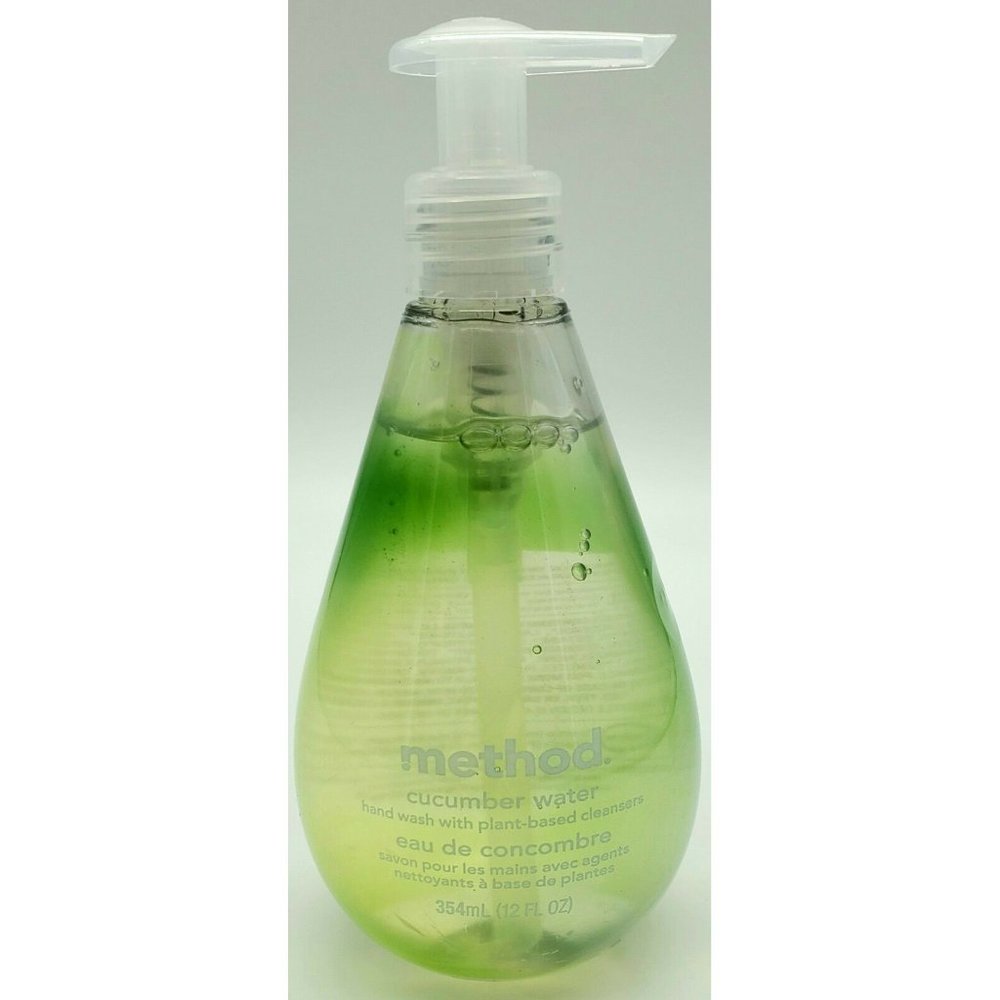 Method Gel Natural Derived Hand Wash, Cucumber Water 12oz Pump